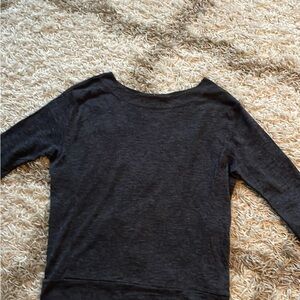 LOFT gray Long Sleeve Top